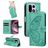 Mobigear Butterfly OnePlus 15 Hoesje Bookcase Portemonnee - Groen
