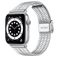 Mobigear Kopenhagen Stalen Apple Watch Bandje Klemsluiting - 42/41/40/38 mm - Zilver