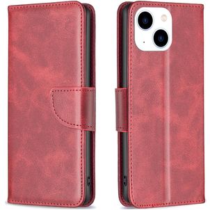 Mobigear Excellent iPhone 15 Hoesje Bookcase Portemonnee - Rood