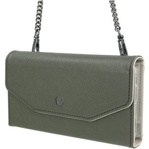 Valenta iPhone 11 Pro Max Hoesje Echt Leer Uitneembare 2in1 Clutch - Green Mode