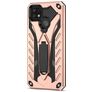 Mobigear Armor Stand Realme C21Y Hoesje Hardcase Backcover Shockproof met Standaard - Roségoud