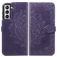 Mobigear Mandala Samsung Galaxy S21 FE Hoesje Bookcase Portemonnee - Paars