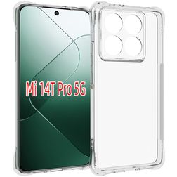 Mobigear Basics Doorzichtig Xiaomi 14T Pro Hoesje Flexibel TPU Backcover - Transparant