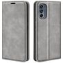 Mobigear Retro Slim Motorola Moto G62 Hoesje Bookcase Portemonnee - Grijs