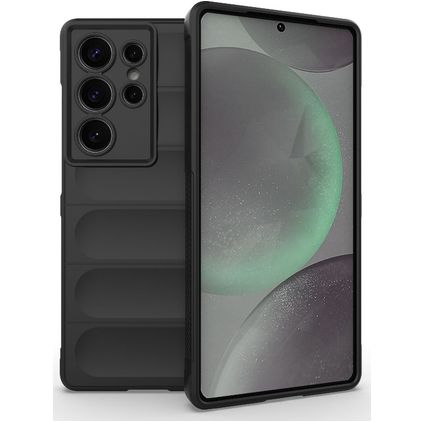 Mobigear Bumpy Samsung Galaxy S25 Ultra Hoesje Flexibel TPU Backcover - Zwart