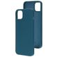 Mobiparts iPhone 14 Plus Siliconen Hoesje Backcover - Blueberry Blue