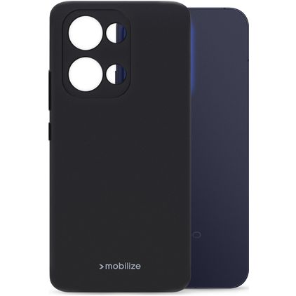 Mobilize Rubber Gelly OPPO Reno 13 Hoesje Flexibel TPU Backcover - Zwart