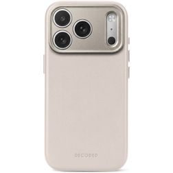 Decoded iPhone 18 Pro Max MagSafe Hoesje Echt Leer Backcover Shockproof - Taupe