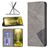 Mobigear Rhombus Slim Motorola Moto G71 5G Hoesje Bookcase - Grijs