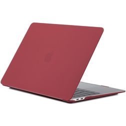 Mobigear Matte MacBook 12 Inch (2015-2017) Hoes Hardshell Laptopcover MacBook Case - Bordeaux Rood - Model A1534