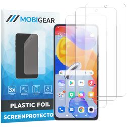 Mobigear Xiaomi Redmi Note 11 Pro 4G Screenprotector Folie - Case Friendly (3-Pack)