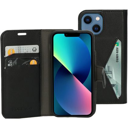 Mobiparts Classic Wallet iPhone 13 Mini Hoesje Bookcase Portemonnee - Zwart