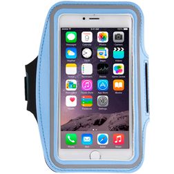 Mobigear Telefoonhouder Hardlopen iPhone 8 Plus Sport Hoesje Neopreen Sportarmband - Blauw