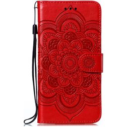 Mobigear Mandala Google Pixel 4a 5G Hoesje Bookcase Portemonnee - Rood