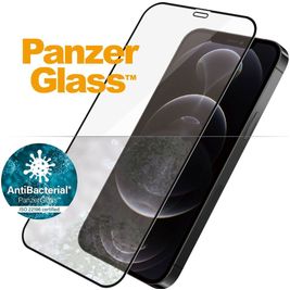 PanzerGlass Edge to Edge iPhone 12 Glazen Screenprotector - Case Friendly - Zwart