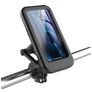 Mobigear Bike Console Telefoonhouder Fiets Fietsstuur Bevestiging Hoesje Universeel OnePlus Nord CE5 - 193 x 99.2 x 25 mm - Zwart