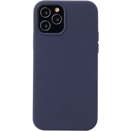 Mobigear Rubber Touch iPhone 13 Pro Max Siliconen Hoesje Backcover - Donkerblauw