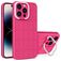 Mobigear Cube iPhone 14 Pro Max Hoesje Hardcase Backcover met Standaard - Magenta