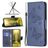 Mobigear Butterfly Nokia G11 Hoesje Bookcase Portemonnee - Donkerblauw