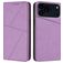 Mobigear Frosted Flip iPhone 17 Pro Max Hoesje Bookcase Portemonnee - Paars