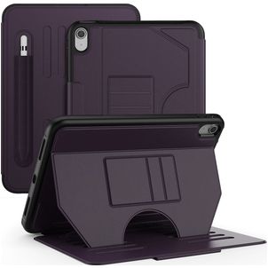 Mobigear Magnetic Folio iPad 11 (2025) Hoes Bookcase + Stylus Houder - Paars