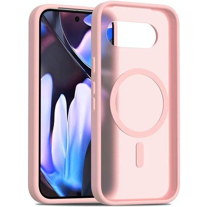 Mobigear Shockproof Google Pixel 9a MagSafe Hoesje Hardcase Backcover - Roze