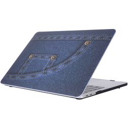 Mobigear Denim MacBook Pro 15 Inch (2016-2019) Hoes Hardshell Laptopcover MacBook Case - Model 4 - Model A1707 / A1990