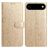 Mobigear Flowers iPhone Air Hoesje Bookcase Portemonnee - Goud