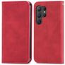 Mobigear Retro Slim Samsung Galaxy S25 Ultra Hoesje Bookcase Portemonnee - Rood