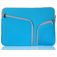Mobigear Double Zipper Neopreen Laptop Sleeve 12 inch Laptop hoes - Blauw