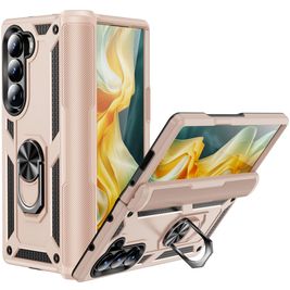 Mobigear Armor Ring Samsung Galaxy Z Fold 6 Hoesje Hardcase Backcover Shockproof met Ringhouder - Oranje