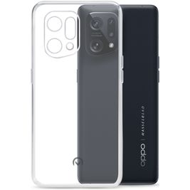 Mobilize Gelly Doorzichtig OPPO Find X5 Hoesje Flexibel TPU Backcover - Transparant
