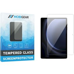 Mobigear Samsung Galaxy Tab S9 FE Plus Glazen Screenprotector - Case Friendly - Zwart