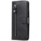 Mobigear Zipper Samsung Galaxy S23 Ultra Hoesje Bookcase Portemonnee - Zwart