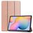 Mobigear Tri-Fold Samsung Galaxy Tab S6 Lite Hoes Bookcase - Roségoud