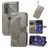 Mobigear Butterfly Motorola Edge (2022) Hoesje Bookcase Portemonnee - Grijs
