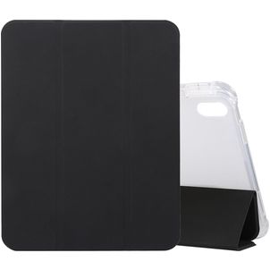 Mobigear Tri-Fold Gel iPad 11 (2025) Hoes TPU,Kunstleer Bookcase + Stylus Houder - Zwart