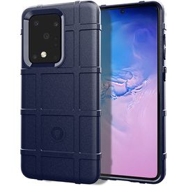 Mobigear Rugged Shield Samsung Galaxy Note 20 Hoesje Flexibel TPU Backcover Shockproof - Blauw