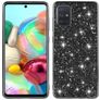 Mobigear Glitter Samsung Galaxy A51 Hoesje Hardcase Backcover - Zwart