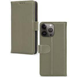 Mobilize Premium Gelly Wallet iPhone 13 Pro Hoesje Bookcase Portemonnee - Groen