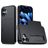 Mobigear Card iPhone 18 Hoesje Hardcase Backcover Shockproof met Pasjeshouder - Zwart