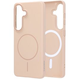 Mobiparts Slim Line Samsung Galaxy S26 MagSafe Hoesje Hardcase Backcover - Dune Sand