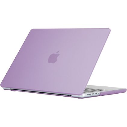 Mobigear Glossy MacBook Pro 14 Inch (2021-2026) Hoes Hardshell Laptopcover MacBook Case - Paars - Model A2442 / A2779 / A2918 / A2992 / A3401 / A3112 / A3434 / A3427 / A3426