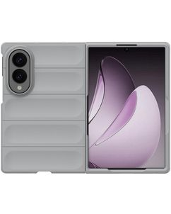 Mobigear Bumpy Samsung Galaxy Z Fold 8 Hoesje Flexibel TPU Backcover - Grijs