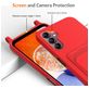 Mobigear Lanyard Card Samsung Galaxy A16 Siliconen Hoesje met koord en Pasjeshouder - Rood