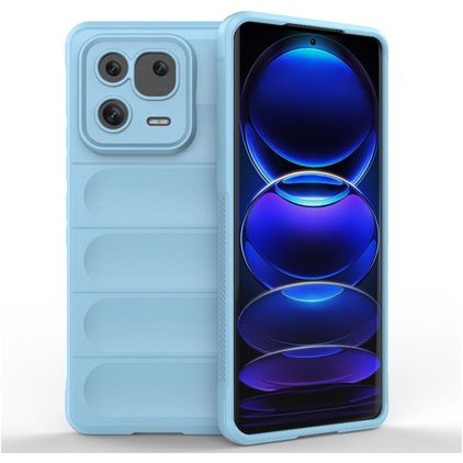 Mobigear Bumpy Xiaomi 13 Pro Hoesje Flexibel TPU Backcover - Blauw