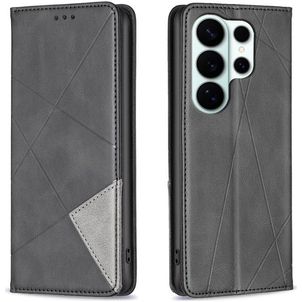 Mobigear Rhombus Slim Samsung Galaxy S26 Ultra Hoesje Bookcase - Zwart