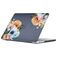 Mobigear Design MacBook Air 15 Inch (2023-2025) Hoes Hardshell Laptopcover MacBook Case - Flowers Black - Model A2941 / A3114 / A3241