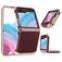Mobigear Non-slip Armor Samsung Galaxy Z Flip 5 Hoesje Hardcase Backcover Shockproof - Rood