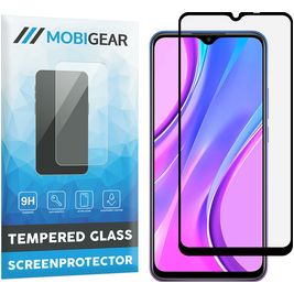 Mobigear Premium Xiaomi Redmi 9 Glazen Screenprotector - Case Friendly - Zwart